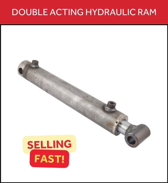 Double acting hydraulic ram